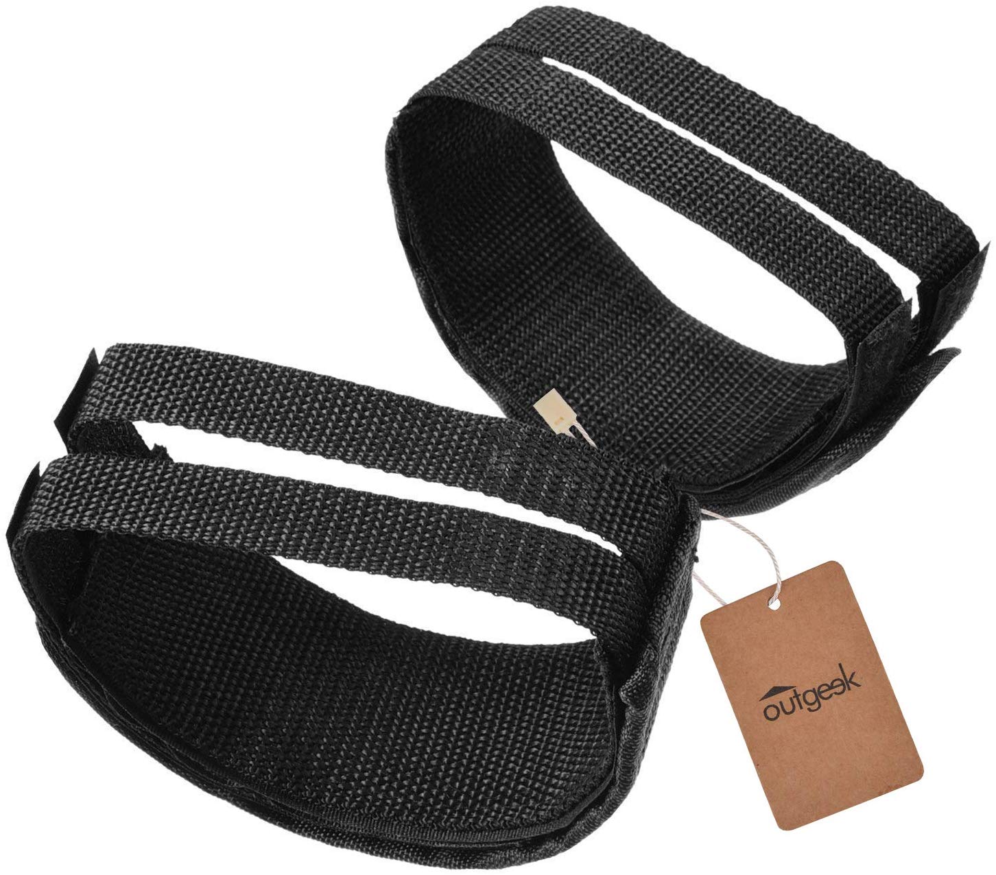 Bicycle Pedal Foot Strap Black Or White Mountain Bike Pedal Straps Image - 副本