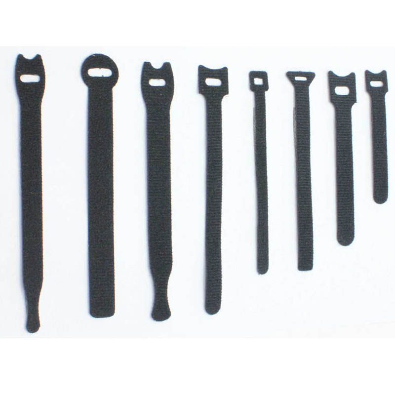 black hook and loop cable tie