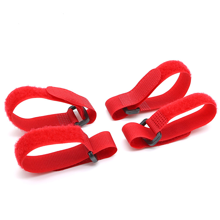 Plastic buckle hook and loop tape