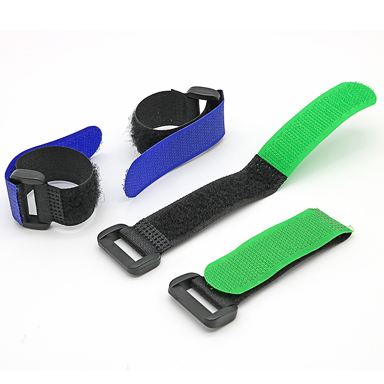 Plastic buckle hook and loop tape