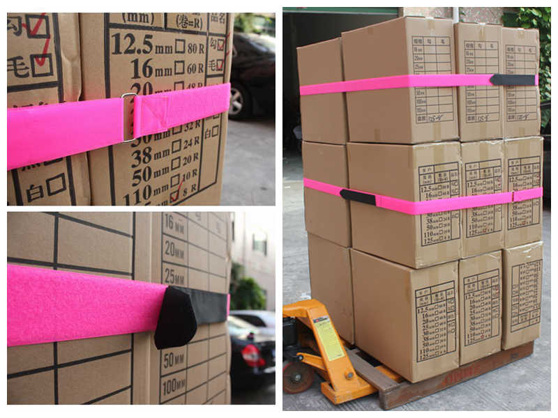Heavy duty Nylon Adjustable velcro Belt Buckle Strap For Pallet Strapping