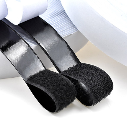 Widely use wholesale durable cheap strong stickness hook and loop adhesive backed tape roll