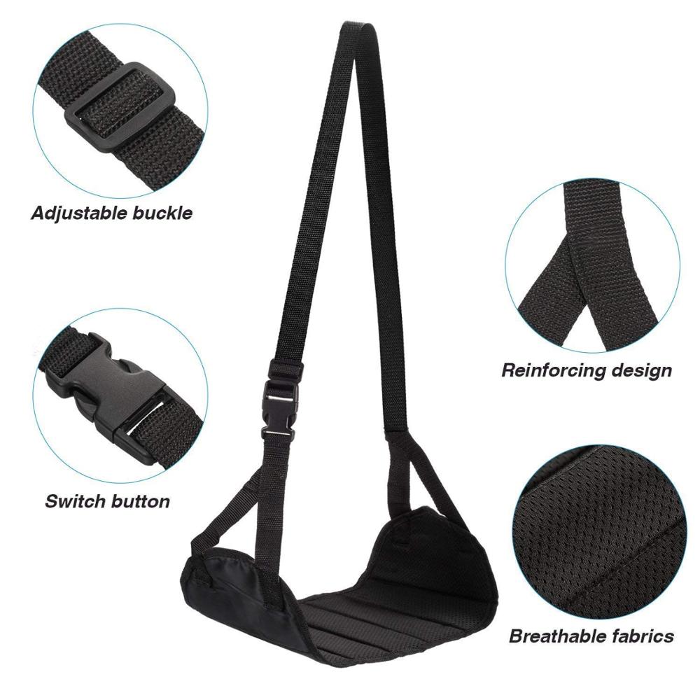 Travel Carry-on padded footrest adjustable under desk portable plane foot rest ergonomic