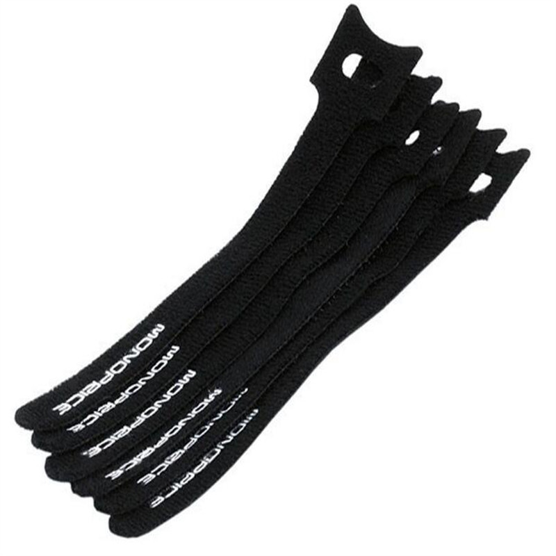 Adjustable hook and loop fastener/hook and loop Strap Tie cable/plastic hook velcro cable ties