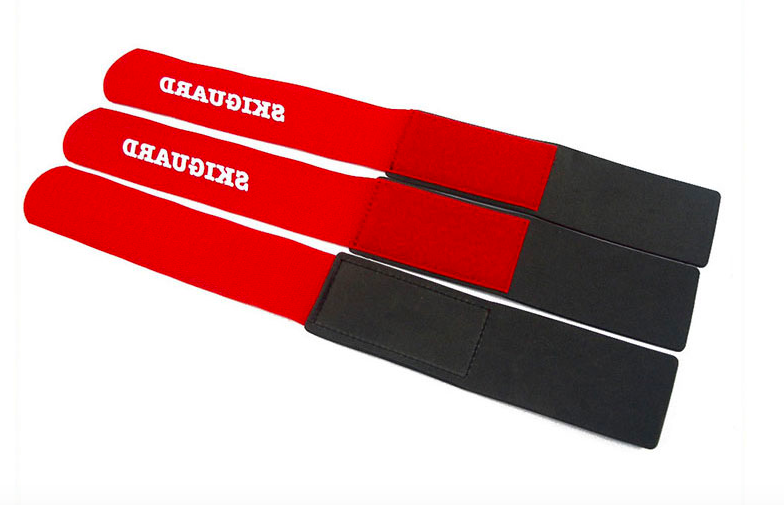 customized Size and EVA or rubber +nylon hook loop fastener Material ski strap
