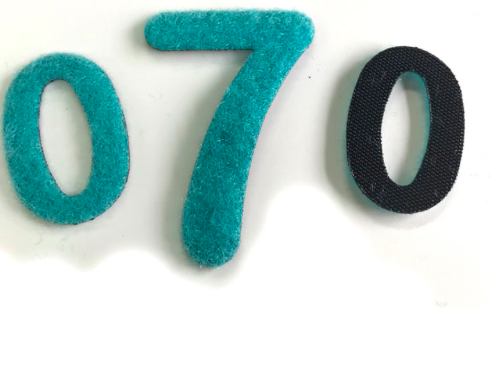 Popular iron on or sticker on backing Twill fabric Cotton Satin Felt Velvet Letter patch for learning clothing