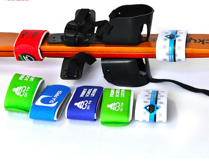 Fast delivery logo printing ski bindings winter sports hook loop made in China