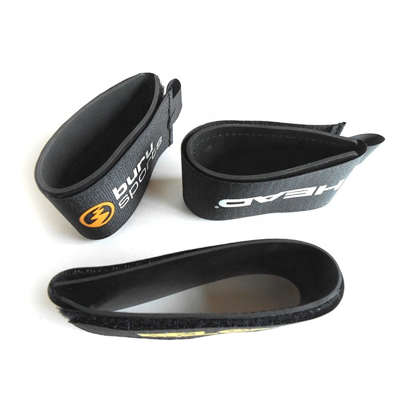 50*450mm custom logo ski straps with pull tab