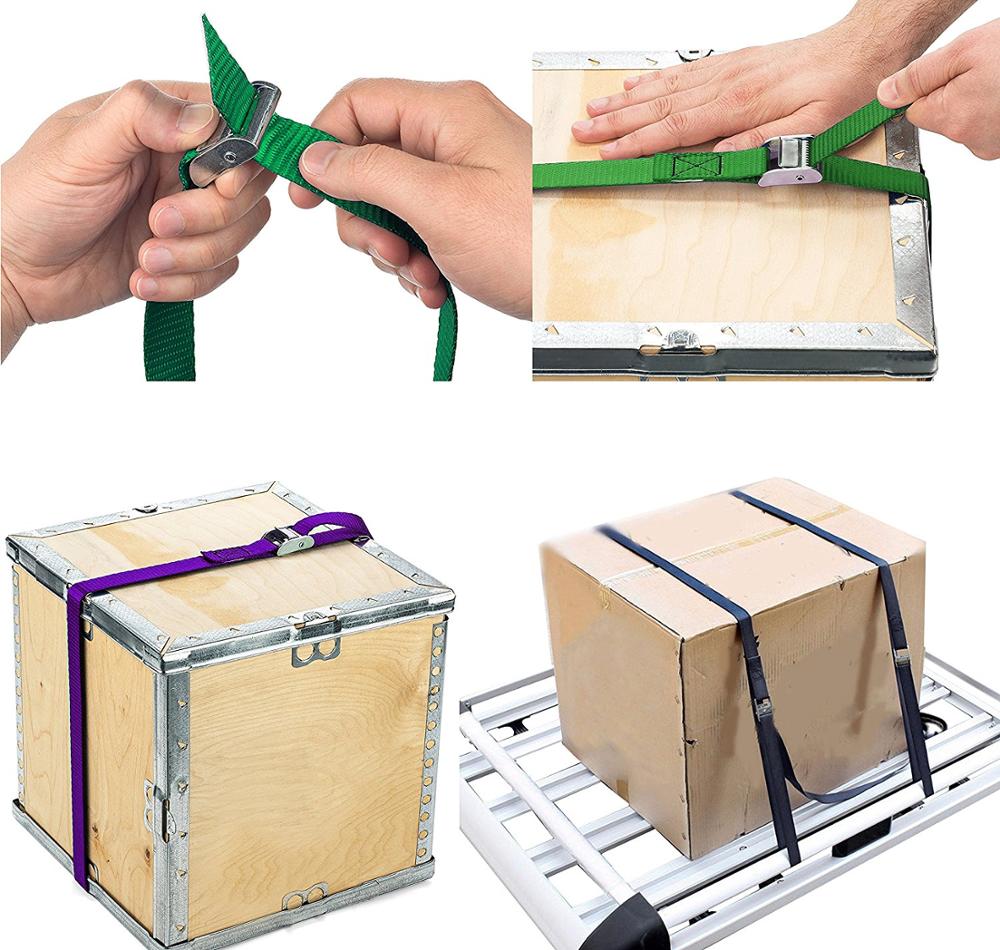 Heavy Duty Tensioning Belts Cargo Lashing belt ratchet tie down strap Luggage Packing Belt 2m