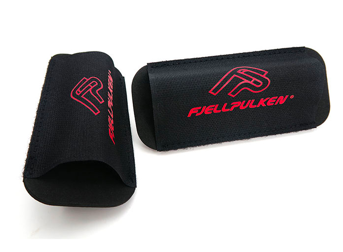 custom ski holder nylon hook loop and EVA nordic ski wix poles strap with dying colors