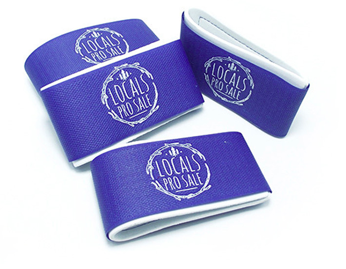 Custom logo printing pattern hook loop ski straps