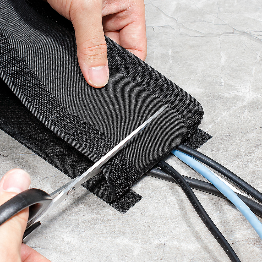 Hose Harness Zipper Wire Abrasion Resistant Pet Management Fiber Optic Cable Protection Sleeve