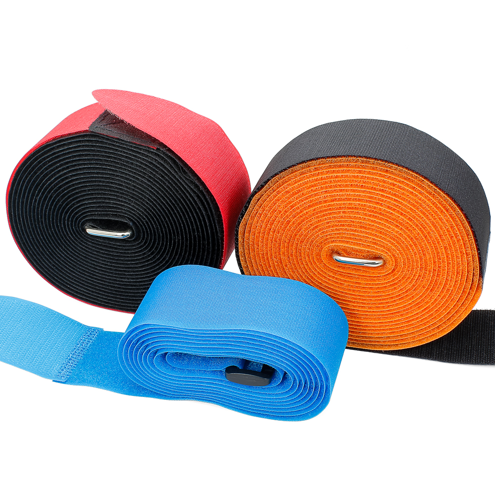 custom luggage strap with buckle fastener tape fastener strap injected molded hook elastic luggage hook and loop