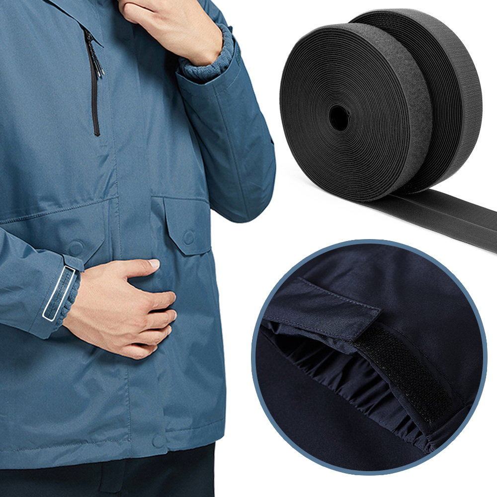 Black Nylon Free Sample Style Non Automatic Eye Sewing Machine For Screen Window Ultra Thin Tape Sew On Hook And Loop With Logo