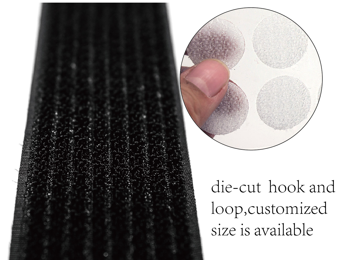 100% nylon high quality hook mixed loop 2 in 1 hook and loop tape fastening strap