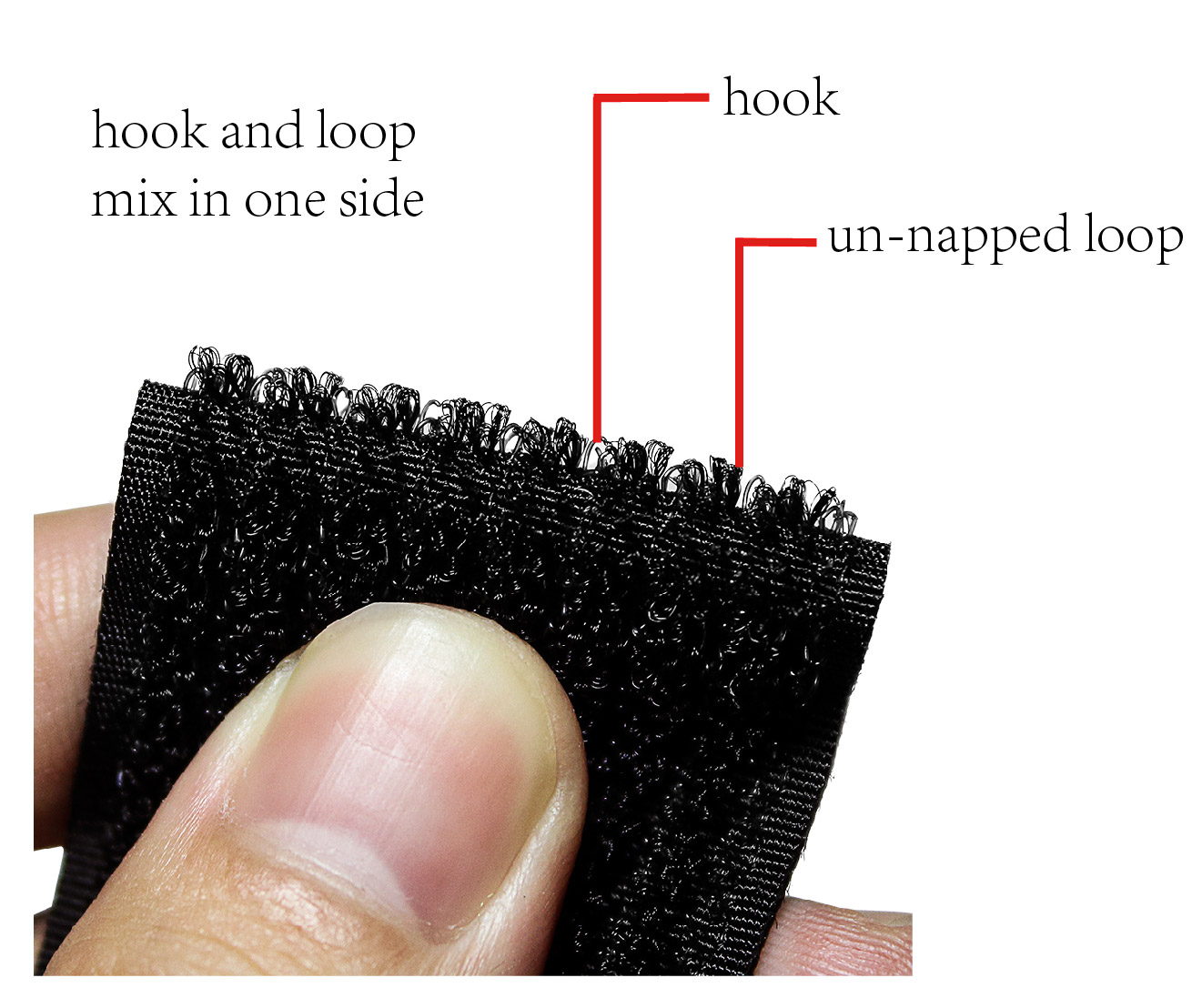 Reusable 100% nylon 2 in 1 hook and loop fastener tape roll hook loop mixed tape roll