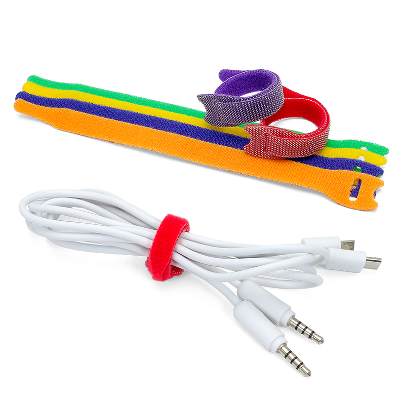 High quality hook and loop cable tie soft back to back fastener belt non-adhesive hook and loop