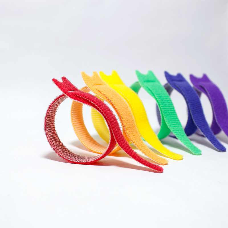 High quality hook and loop cable tie soft back to back fastener belt non-adhesive hook and loop