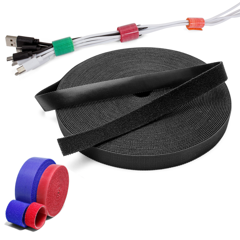 Protection Professional Openable Custom Logo Oem Hook Loop Ties Nylon Non-slip Cable Tie
