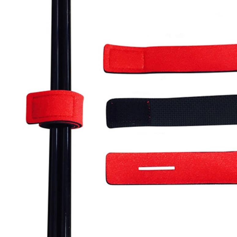 Fishing Rod Belts Cable Tie Stretchy Strap Holders Black Ropes Fishing Accessories