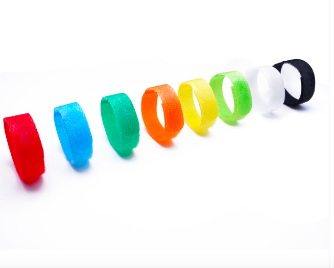 Wholesale Nylon Colorful Back-to-Back Magic Hook and Loop Straps