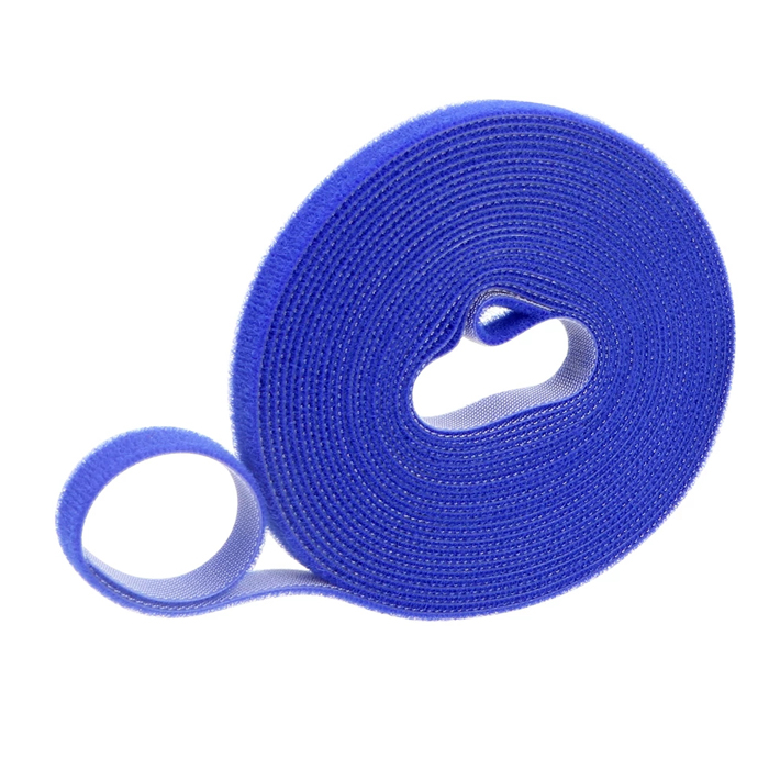 5m/roll Nylon Fastener Hook and Loop Strap Cord Cable Ties Organizer