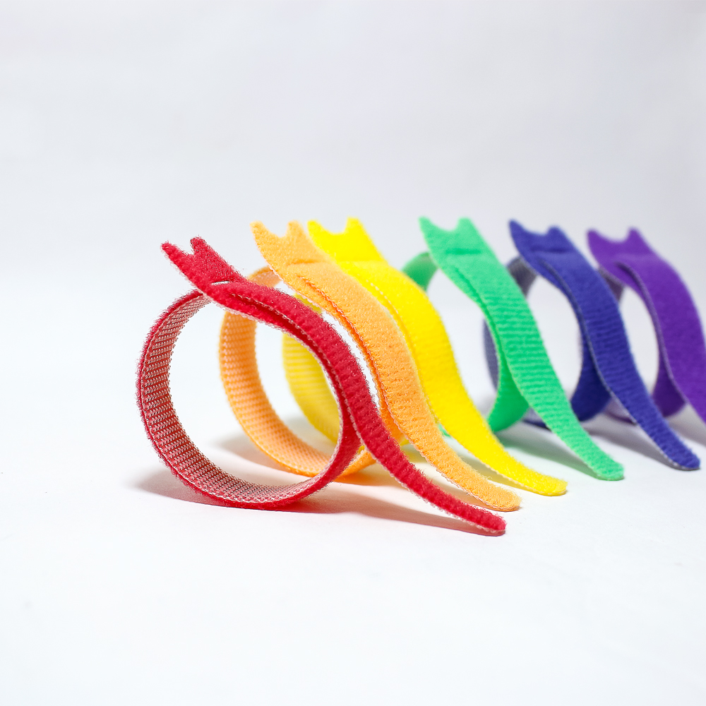 Wholesale back to back self adhesive hook and loop tape roll cable tie management