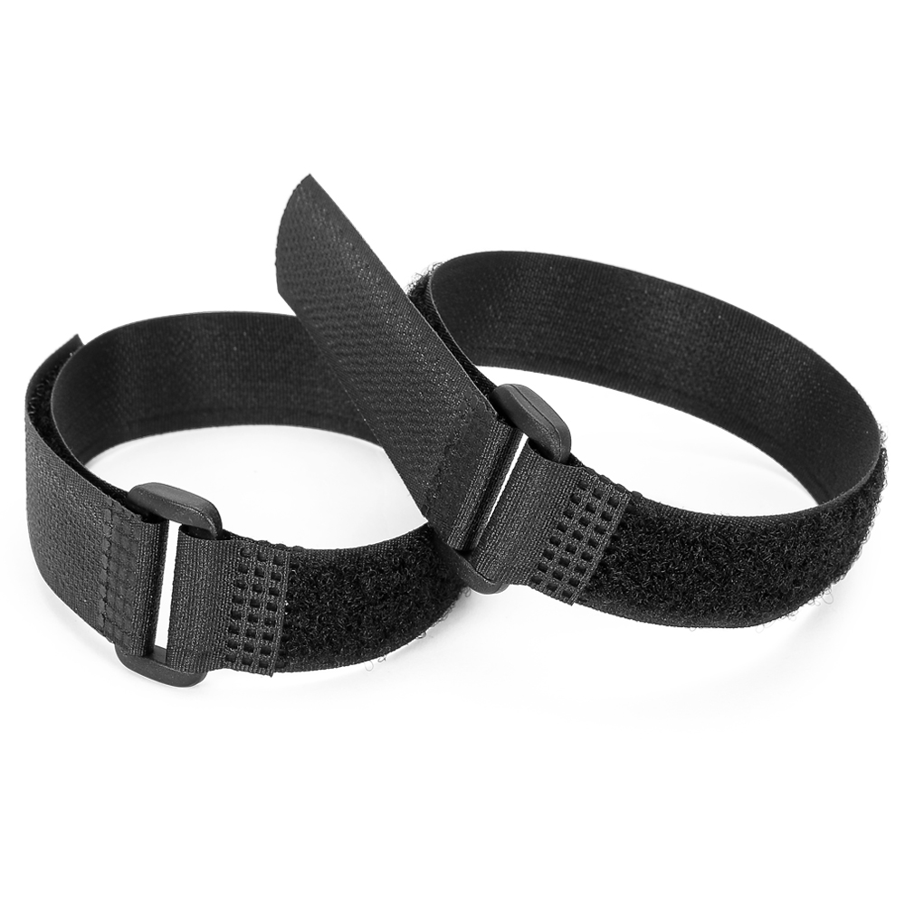 Customized Design Deck  Slipping Buckle Custom Company Elastic For Colth Hook And Loop Strap With Black Color