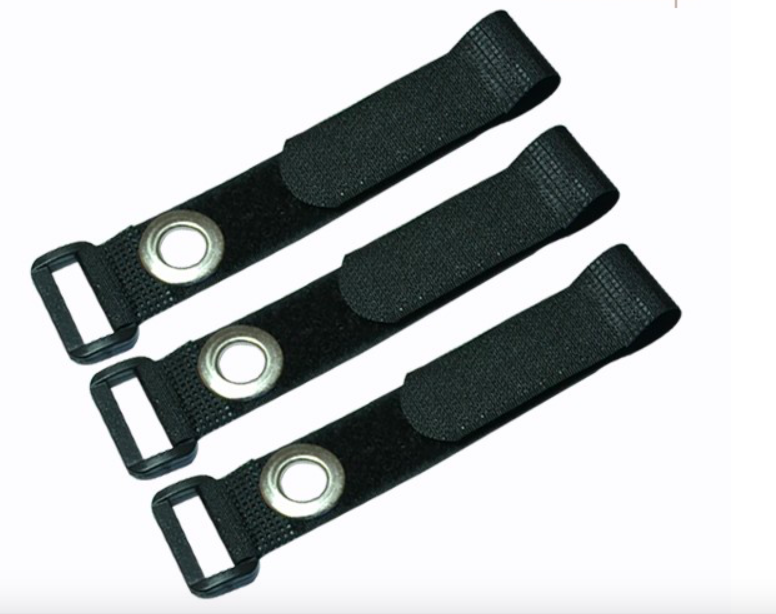 hook and loop strap plastic buckle  Adjustable hook and loop fastener strap with metal corns eyelet buttons