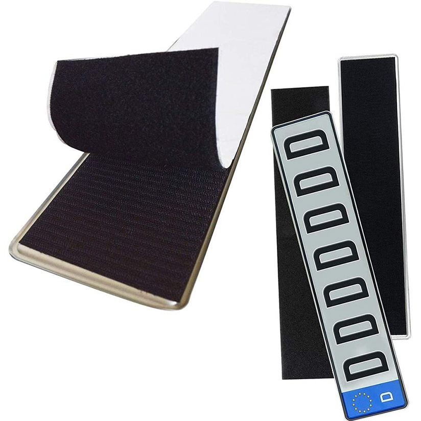 Hook And Loop  Car license Frameless license plate mount holder car accessories