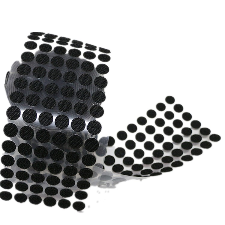 hot sell customized nylon strong adhesive hook and loop dots rectangle square circles