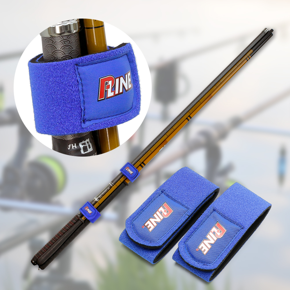 Fishing rod band neoprene elastic strap adjustable
