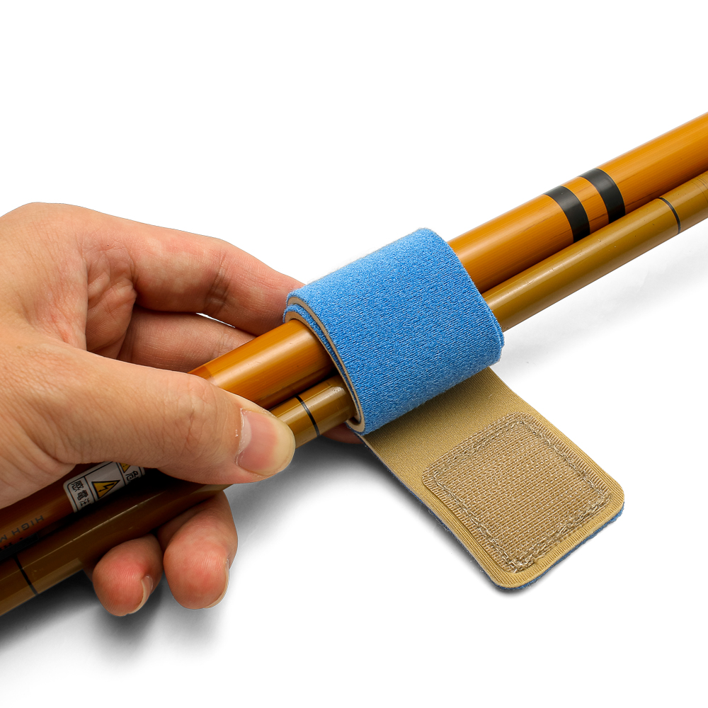 fishing tackle fishing rod band elastic neoprene hook and loop strap