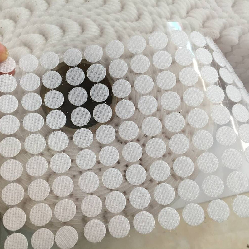 Hot saling hook loop circles adhesive hook and loop dot