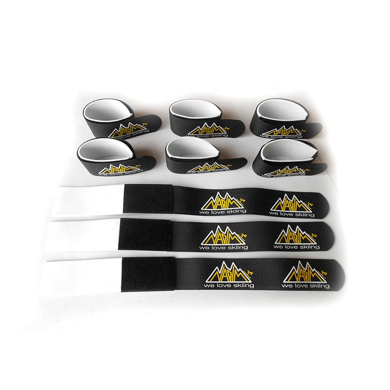 New Design Nylon Webbing Magic Tape EVA Ski Belt Binding Skis Snowboard Strap