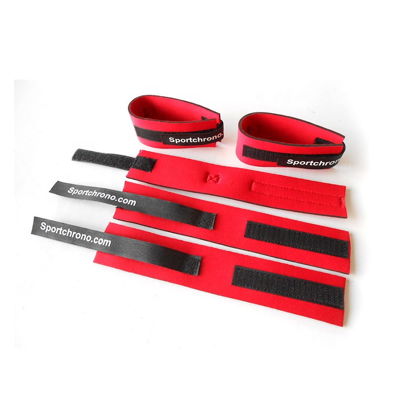 Neoprene ankle straps for race chip timing systems
