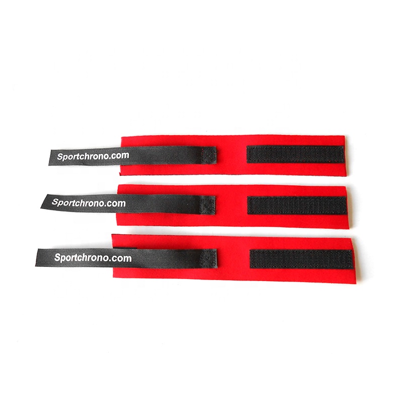 Neoprene ankle straps for race chip timing systems