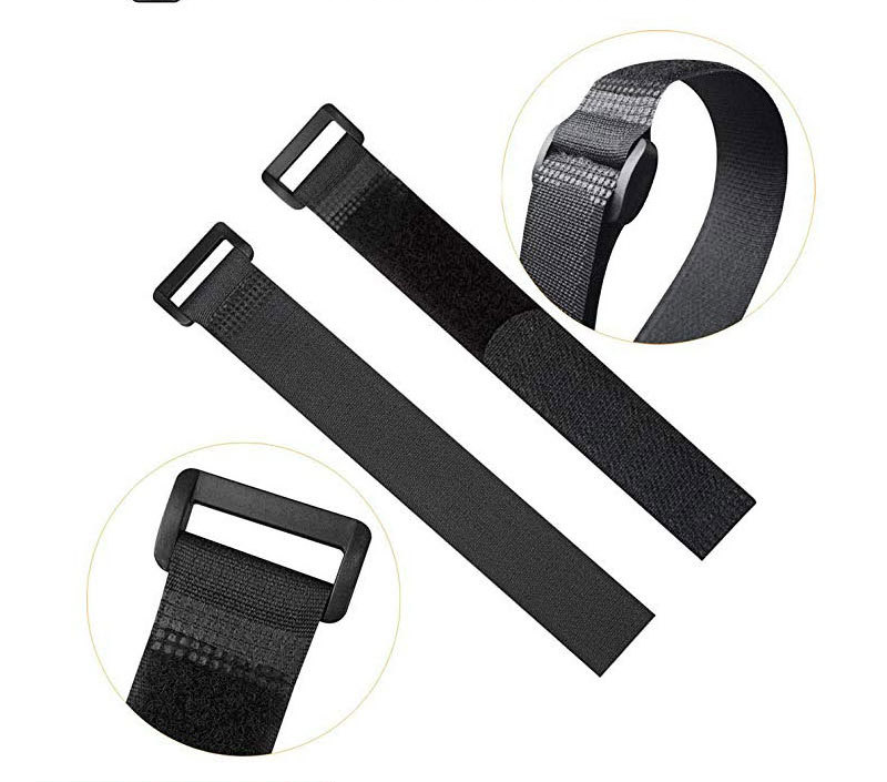 Textile factory customize reusable hook and loop strap Multipurpose cable cinch tie