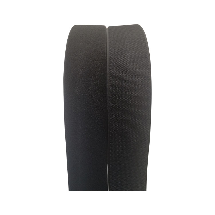 width 100%Nylon 10mm*25meter black hook and loop