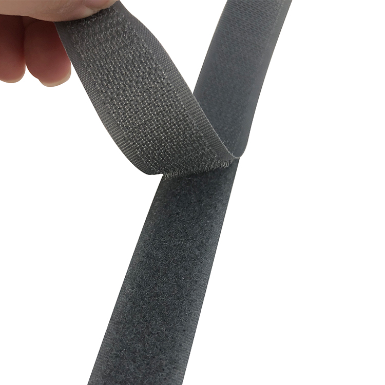 Widely Used Sticky Industrial Strength gray 38mm Sew On Hook And Loop Tape