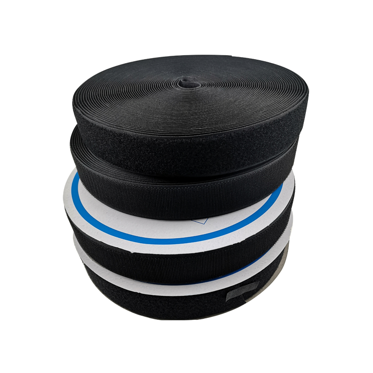 25mm Various width Nylon Sew On Hook and Loop Custom Colour Sticky Fur Tape Hook and Loop
