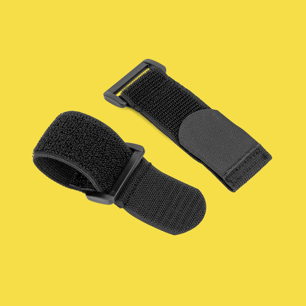 Strength luggage skid resistance cinch colorful adjustable cable wrap elastic hook and loop fastener strap with plastic buckle