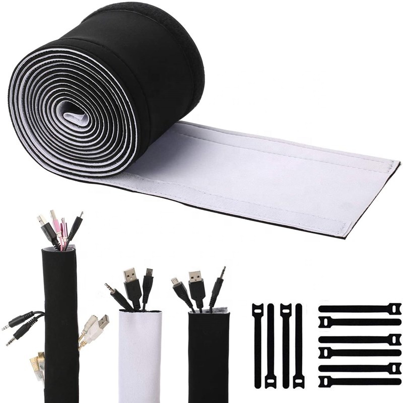Neoprene Cable Management Sleeve Cord Organizer Neoprene Flexible Cable Cover Protector