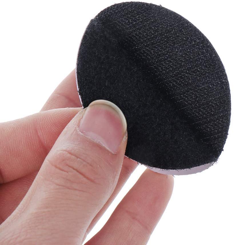 Black white round hook and loop OEM size Self adhesive hook and loop dot