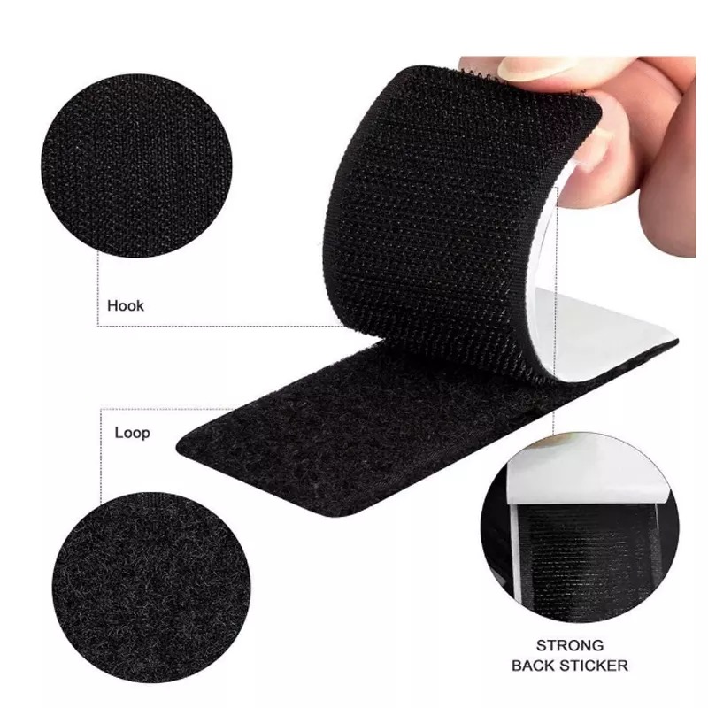 Best Selling Nylon 12.5-150mm Hook And Loop Sticky Back Adhesive Strong Self Adhesive Hook Loop