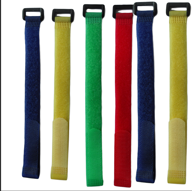Factory high quality adjustable hook and loop belt cinch strap wrap with buckle