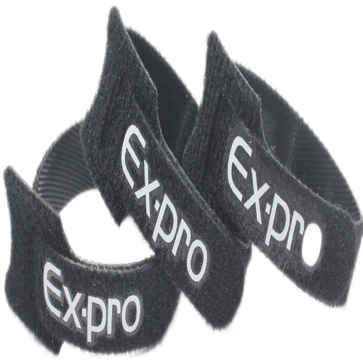 Double velcro strap with large adhesive pad